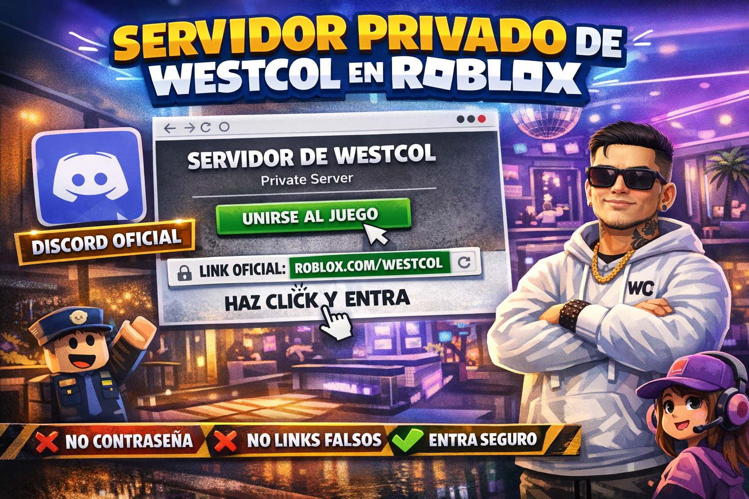 Servidor privado de Westcol en Roblox: cómo entrar paso a paso (2026) y evitar estafas