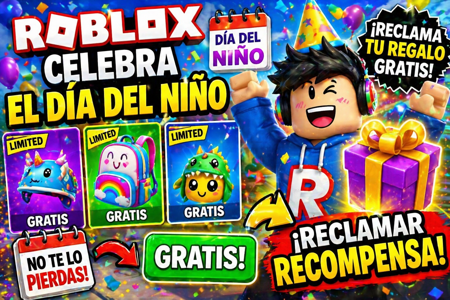 Día del Niño en Roblox 2026: nuevos códigos, recompensas GRATIS y eventos que debes aprovechar al máximo